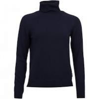 Barbour Ladies Jumper. Pendle Roll Neck - Navy