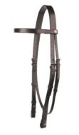 Jeffries Falcon Headstall with Plain Browband
