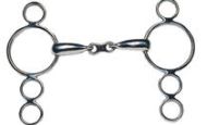 JP Korsteel French Link Dutch Gag - 3 Ring