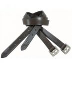 Jeffries Young Child's Pilch Stirrup Leathers 3/4" x 36" Black
