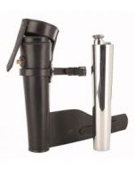 Jeffries Hand Blown Glass Hunting Flask and Case