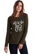 Barbour x Emma Bridgewater Ladies T Shirt. Eleanor - Sage-size 12