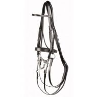 Jeffries Falcon Hunt style Weymouth Bridle with Plain Cavesson