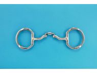 Myler Correctional Ported Barrel Eggbutt Snaffle with hooks 41PB-5"